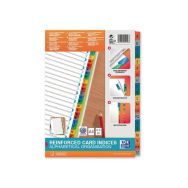 Intercalaires Alphabétiques A4 20 Positions Carte Epaisseur 170g Blanc