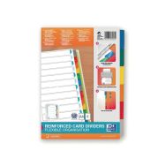 Intercalaires Neutres A4 6 Positions Carte Epaisseur 170g Blanc