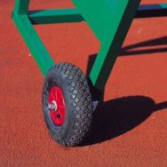 Jeu de 2 roues pour abri de touche