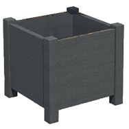 Jardinière Avenue forme carrée plastique recyclé Espace Urbain