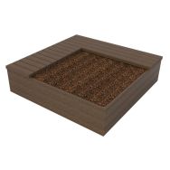 Jardinière Eden 180x180 angle G ou D plastique recyclé Espace Urbain