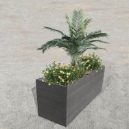 Jardinière Espace rectangulaire plastique recyclé Espace Urbain