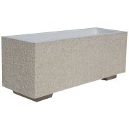 Jardinière GRAVY rectangulaire 100 L béton gravillons lavés