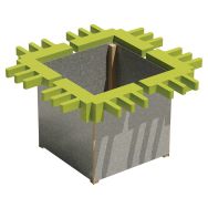 Jardinière Modulam départ 4 cotés