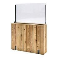Jardinière à fixer au sol largeur 100 cm avec pare vent