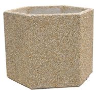 Jardinière béton hexagonale - Manutan Expert