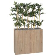 Jardinière bois BOSCO mobile Bambous