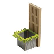 Jardinière brise vue Modulam départ 3 cotés - non traité