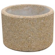 Jardinière ronde en béton 60 x 60 x 40 cm - Manutan Expert