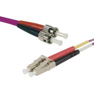 Jarretière optique duplex HD multi OM4 50 125 LC-UPC ST-UPC erika