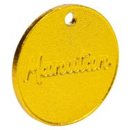 Jeton numéroté de 001 à 100 laiton 30mm (par 100) - Manutan
