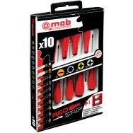 Jeu 10 tournevis redgrip 2 f + 4 torx + 2 ph+2 pz
