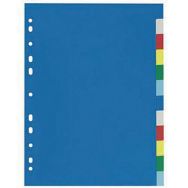 Jeu 12 intercalaires plastique A4 - 20/100e