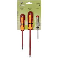 Jeu 3 tournevis isoléss (testeur)