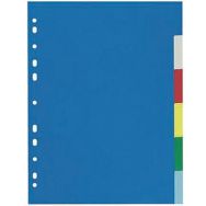 Jeu 6 intercalaires plastique A4 - 20/100e