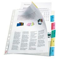 Jeu 6 pochettes intercalaires plastique format 21 x 29.7 cm