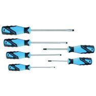 Jeu 6 tournevis fente et Phillips manche 3C 2150-2160PH-06