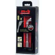 Jeu 8 clés à pipe débouch. 6x12 en coffret