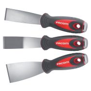 Jeu de 3 grattoirs Inox