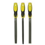 Jeu de 3 limes mi-douces 200mm - Stanley