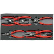 Jeu de 6 pinces pour circlips sur plateaux en mousse Réf: 00 20 01 V02