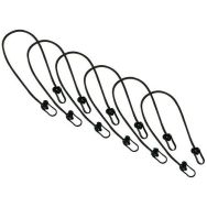 Lot de 1 jeu de 6 tendeurs élastiques pour filets de football avec mât arrière