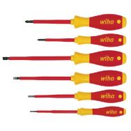Jeu de 6 tournevis SoftFinish electric fente et Phillips