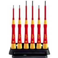 Jeu de 6 tournevis de précision PicoFinish electric fente, Phillips