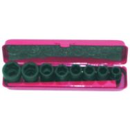 Jeu de 8 douilles à chocs 3/8'' de 8 à 19 mm_19130