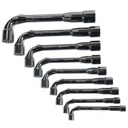 Jeu de 9 clés à pipe débouchées 6x12 pans - Manutan