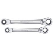 Jeu de clés à cliquet Dp.ring 63div.SW 2 pcs