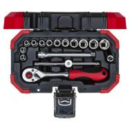 Jeu de clés à douille 1/4'' 4-13mm 16 pcs
