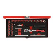 Jeu de clés à douille 1/4'' 4-13mm 33 pcs