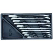 Jeu de clés à fourche avec cliquet à anneau dans le module 1/3 ES