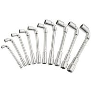 Jeu de clés à pipe débouchées - 6 x 12 pans - Capacite : 8 à 19 mm