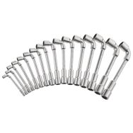 Jeu de clés à pipe débouchées - 6 x 12 pans - Capacite : 8 à 24 mm