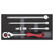 Jeu de douilles 1/2'' 2/6 CT module 5 pcs