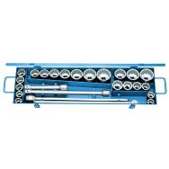 Jeu de douilles 3/4'' 25 pcs UD mm + INCH