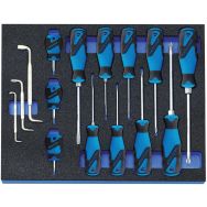 Jeu de tournevis dans le module Check-Tool, 15 pcs