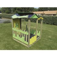 Jeu d'extérieur Cabane Robinson modèle simple scellement direct