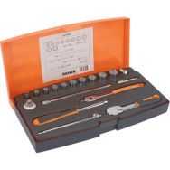 Jeu douilles 1/4" 12 pans pouces 18  pièces