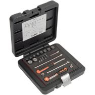 Jeu douilles 1/4" 6 pans métriques cliquet - 29 pièces