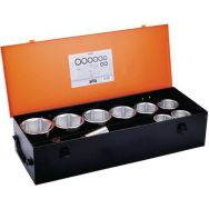 Jeu douilles 1" 6 pans métriques et cliquet tête ronde