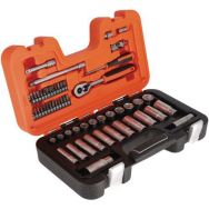 Jeu douilles longues 1/4" + 3/8" 6 pans et cliquet