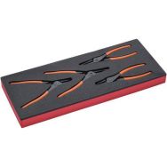Jeu pinces à circlips module mousse 1/3 Fit&Go 4  pièces