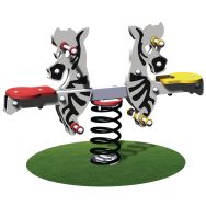 Jeu sur ressort 2 places Zèbres