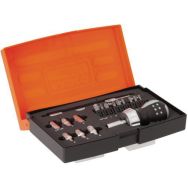 Jeu tournevis à cliquet porte-embouts 1/4" 18 pièces
