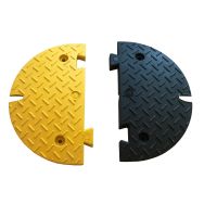 Jeux de 2 embouts pour ralentisseur Noir/jaune 30 km/h