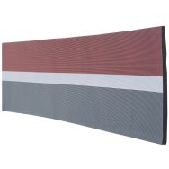 Jeux de 5 protections droite souple en mousse 5m gris/Blanc/rouge