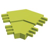 Jonction horizontale Modulam angle 135° vert